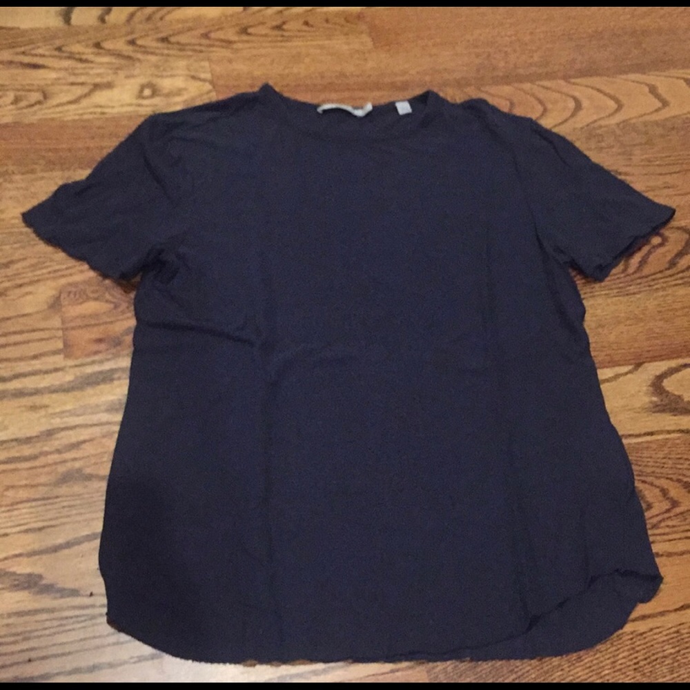 Vince linen/cotton blend crewneck shirt